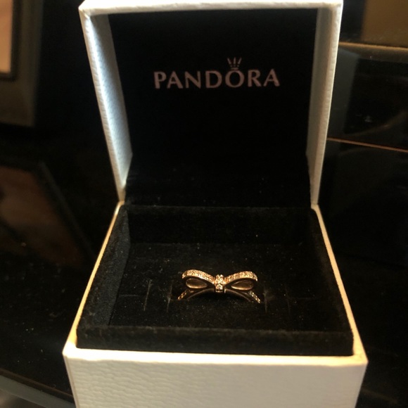 Jewelry | Pandora Classic Bow Ring Rose 